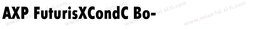 AXP FuturisXCondC Bo字体转换